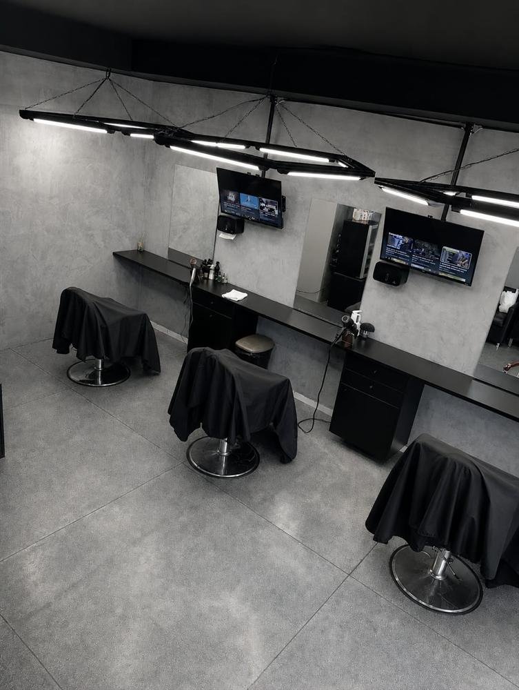 Ambiente interno da Barbearia LZ